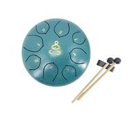 YoungMonic Rain Drum for Outside 6 Inches 8 Notes C Major Steel Tongue Drum Percussion Instrument with Mallets Music Book and Bag
