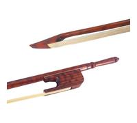 YoungMonic Snakewood Baroque Violin Bow 4/4 Letterwood, Outward Camber Violin Bows Long Screw Full Size Natural Bow Hair