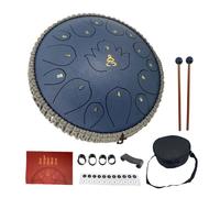 YoungMonic Steel Tongue Drum 13 Inches 15 Notes C Major Steel Drums Rain Chimes for Outside Percussion Instrument with Drum Mallets and Carry Bag