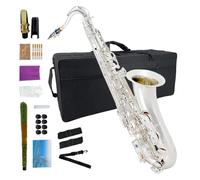 YoungMonic Tenor Saxophone B Flat Tenor Sax Bb Tenor Saxophone for Beginners Students with Mouthpiece Reeds Cleaning Cloth Carrying Case
