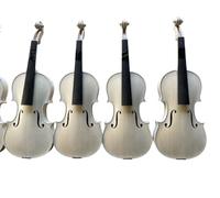 YoungMonic Unfinished 4/4 Professional Violin European Flame Maple Back Spruce Handmade DIY (4/4)