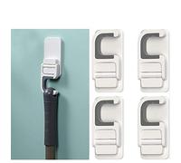 YoungNee Mop Broom Holder Wall Mounted Household Adhesive Storage Hanger Hook Racks Kitchen Bathroom Organizer (3pcs) (MOP HOOKS-5)