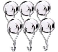 Youngneer 100 LBS Magnetic Hooks Heavy Duty for Hanging BBQ Grill Tools Pot Holders Neodymium Refrigerator Magnet Hanger Hook Swivel Swing for Locker Kitchen Classroom Cruise Cabins