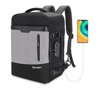 YOUNGOA Cabin Bag Backpack 40x20x25cm for Ryanair Underseat Carry-on Backpack Hand Luggage 20L Cabin Size YG063 Grey