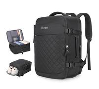 YOUNGOA Travel Backpack for Ryanair Cabin Bags 40x20x25 Carry-on Backpack for Ryanair Underseat 20L Cabin Size YG079 Black