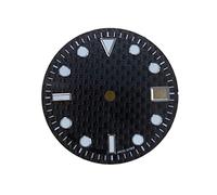 Youngran 29MM Carbon Fiber Watch Dial Green Luminous Compatible for NH35/for 4R36 Watch Movement Modification Part Leisurely