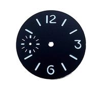 Youngran 34.5MM Watch Dial Compatible for ETA6497/ ETA6498/ST3600/ST3620 Watch Movement Upgrade Repair Part Green Luminous Leisurely (Color : Wit)