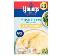 Young's 2 Fish Steaks in a Creamy Butter Sauce 280g × Pack of 1