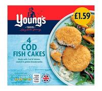 Young's 4 Cod Fish Cakes 200g | Case of 1