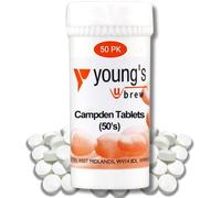 Youngs Campden Tablets, 50 Pack, Sodium Metabisulphite for Wine Making, Beer and Cider, Sterilising and Preserving Agent Homebrew