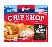 Youngs Chip Shop 4 Haddock Fillets 400g
