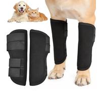 YOUNGSAY 1 Pair of Ankle Braces for Dogs, Breathable Ankle Bandage for Dogs, Front, Adjustable Dog Bandage, Hind Leg Knee for Injuries and Arthritis (Black, M)
