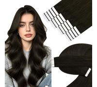YoungSee Ash Brown Human Hair Tape in Extensions, Ash Brown, Tape Hair Extensions Real Human Hair, Silky Straight, 22 Inch 20pcs 50g