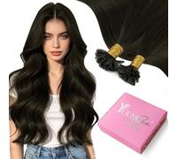 YoungSee U Tip Hair Extensions Human Hair Brown 16 Inch Keratin Hair Extensions Real Human Hair Ash Brown 50s/40g Silky Straight Hair