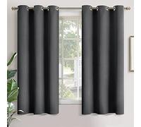 YoungsTex Blackout Curtains for Bedroom - Grommet Thermal Insulated Curtains Room Darkening Window Drapes for Living Room, 2 Panels, 42 x 63 Inch, Dark Grey