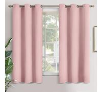 YoungsTex Light Pink Blackout Curtains 63 Inches Long for Kids Bedroom - Thermal Insulated Window Drapes with Grommet Room Darkening Privacy for Girl Living Room, 2 Panels, 42 x 63 Inch