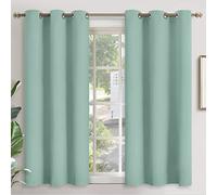 YoungsTex Sage Green Blackout Curtains 48 Inches Length 2 Panels - Short Thermal Insulated Drapes with Grommet Room Darkening for Living Room Bedroom Window, 42 x 48 Inch