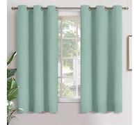YoungsTex Sage Green Blackout Curtains for Bedroom 63 Inch Length - Thermal Insulated with Grommet Room Darkening Window Drapes for Living Room Office, 2 Panels, 42 x 63 Inch