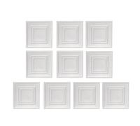 Youngwier 3D Wall Panels, 10 Pieces Brick Look Wall Cladding - 34.8 x 34.8 cm 3D Waterproof Removable Decoration for Cellar Ceiling Living Room