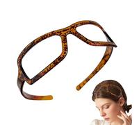 Youngwier Acrylic Headbands for Women | Non-Slip Eyeglass Frame Hair Hoop,Fashionable Hair Ornaments for Parties, Daily Life, Travel