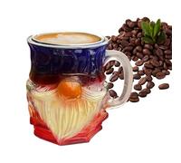 Youngwier Book Coffee Cup, 3D Painted Book Design Coffee Cups, Colourful Collectible Decoration for Readers, Authors, Birthday