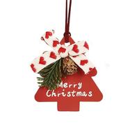 Youngwier Christmas Tree Decoration Funny Paper Mobile Hanging Christmas Decoration for Car Interior Mirror Wall Window Bedroom Office Student Room Patio