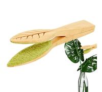 Youngwier Cleaning Tongs, Plant Lint Cleaner, Cleaner for House Plants | Gutter Cleaning Tool | Cleaning Brush with Handle and Microfiber Cloth - to Cleans Both Sides of Leaves