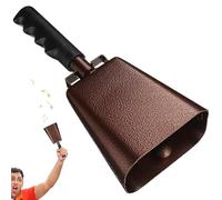 Youngwier Cow Bell with Handle, Musical Instruments Call Bell with Handles, Alarm Percussion Noise Makers, Loud Noise for Stadiums, Graduations, Football Games