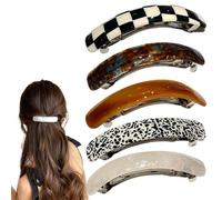 Youngwier Hair Clips, Barrettes, Decorative Hair Clips, Elegant Hair Pins Set of 5, Ponytail Clips Closure, Retro Accessories, Headwear Styling Tool for Girls and Women