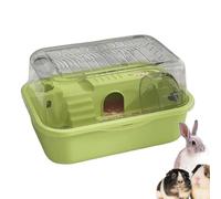 Youngwier Hamster Cage | Double Storey Hamster Cage - Quiet Hamster Home for Guinea Pigs, Rabbits, Chinchilla, Resting Place and Play Area