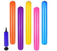 Youngwier Inflatable Pool Noodles - Pack of 5 Swimming Sticks - Portable Swimming Stick for Adults Outdoor Activities at the Lake and On the Go