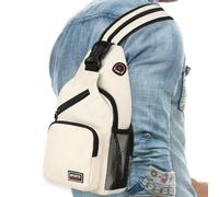 Youngwier Lightweight Sling Backpack, Chest Pack crossbod-y Backpack Multipurpose Chest Backpack Small Rucksack Sport Hiking Gym Travel Shoulder Bag For Women Men Teenager