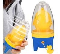 Youngwier Manual Egg Shaker - Portable Egg Scrambler Shaker | Portable Eggs Yolk White Mixer Kitchen Gadgets for Mixing The Egg Golden Egg Spinner with Slicer and Drawstring.
