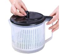 Youngwier Salad Spinner - Food Grade Fruit Washer Vegetable Dryer Spinner with Handle,Kitchen Gadgets, Fruit Washing Bowl for Fresh Crisp Clean Salad and Produce