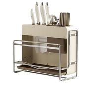 Youngwier Storage Holder for Chopping Boards, Space-Saving with Non-Slip Base, Holder for Chopping Boards on the Kitchen Worktop | For Home Room Pot Lid Chopsticks Knife Spoon