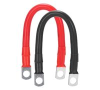 YOUNIEYO 2pcs Battery Inverter Cable 4AWG 25mm² 12V Battery Cable Car Battery Charger Cable Leads with M8 Ring Terminals with M8 Ring Terminals for Car Truck Motorcycle RV Marine 30cm Red and Black