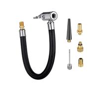YOUNIEYO 30CM Tyre Pump Hose Tire Inflator Air Pump Extension Hose with Valve Adaptors for Bicycle Motorcycle Car