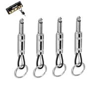 YOUNIEYO 4 Pcs Guitar Plug Keychain for Marshall JCM800 Amp Key Hooks Wall Mounted Key Holder Guitar Hook Keychain for Home Studio or Entryway Organisation with 6.35mm Audio Plug