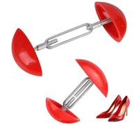 YOUNIEYO Red Mini Shoe Trees 2 Pack Adjustable Shoe Stretchers for Stretching Shoes 4.5/5.4cm