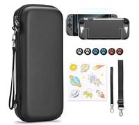 Younik Switch 2 Case Compatible with NS Switch 2 (2025), 15 in 1 Switch 2 Accessories Kit Include Switch 2 Carrying Case with 19 Game Card Slots, Protective Case for Switch 2 Console & J-Con (Black)