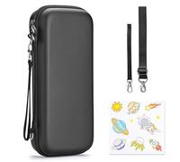 Younik Switch 2 Case Compatible with NS Switch 2 (2025), Carrying Case with 19 Game Card Slots, Switch 2 Accessories Includes Shoulder Strap, Wrist Strap & Stickers（Black）