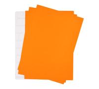 younikat 50 Labels in Neon Orange, DIN A5 Large, Neon Paper Labels for Labelling and Sticking, Versatile Universal Stickers, dv_1019