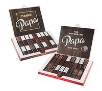 younikat Sticker Set Suitable for Merci Chocolate - Bester Papa- for Father's Day with Pre-Printed Stickers I Self-Adhesive I Creative Gift Idea I Individual I without Chocolate I dv_836