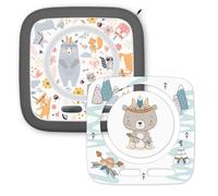 younikat Toniebox 2 Protective Films - 2 x Perfectly Fitting Adhesive Films - Scratch-Resistant Protection that Leaves No Residue I Indian Animals I you0167