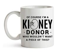 YouNique Designs Kidney Donor Mug, 11 Ounces, Kidney Transplant Coffee Cup, Kidney Donor Transplant Mugs
