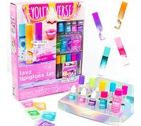 Youniverse Create Your Own Lava Lip Gloss Lab Craft Kit by Horizon Group USA, DIY 5 Lip Glosses, Mix & Create Compounds for Cosmetics, Assorted
