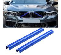 YOUNLEN 2PCS Grille Insert Trims Stripe for BMW, Front Grille Trim Stripes Cover Compatible with F20 F30 F21 F22 F23 F31 F32 F33 F34 F36 F40 F44（Blue）