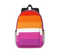 YounPrenG Backpack, Casual Daypack School Backpack Book bag Hiking Travel Camping Backpack, Lesbian Pride Flag