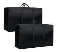 YOUNTHYE 2 Pack Large Storage Bags, 230L Moving Bags Extra Large Strong Storage Bags for Clothes, 600D Oxford Duvet Storage Bag with Zips for Under Bed Storage, Clothes, Laundry