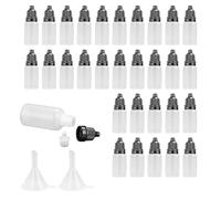 YOUNTHYE 200PCS 10ml Dropper Bottle, Plastic Dropper Bottle Squeezable Clear Empty Eye Drop Bottles Refillable Essential Oil Bottles with Caps for Home, Travel, Work